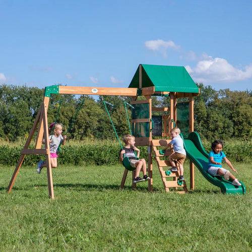 Backyard Discovery Buckley Hill Cedar Wood Swing Set
