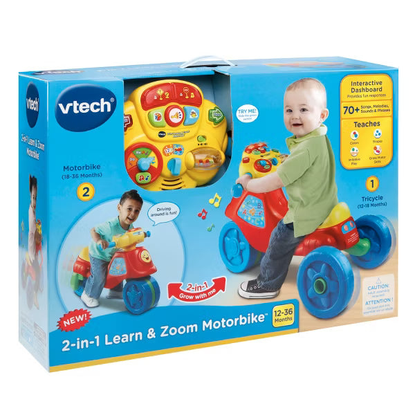 VTech 2-in-1 Learn & Zoom Motorbike for kids