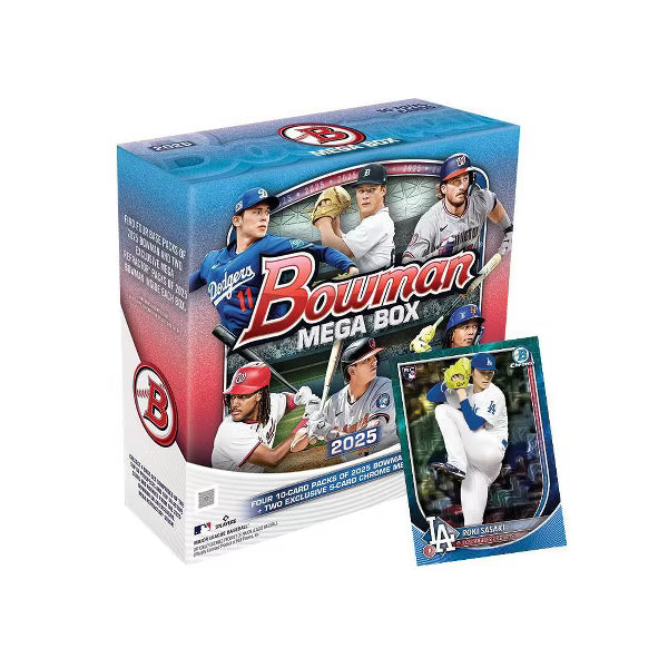 Topps 2025 MLB Bowman Baseball Trading Card Mega Box