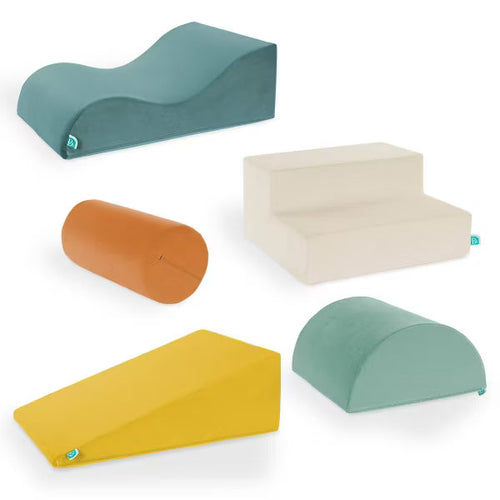 B. Toys Foam Building Shapes for Indoor Play Soft Play Equipment - 5pc