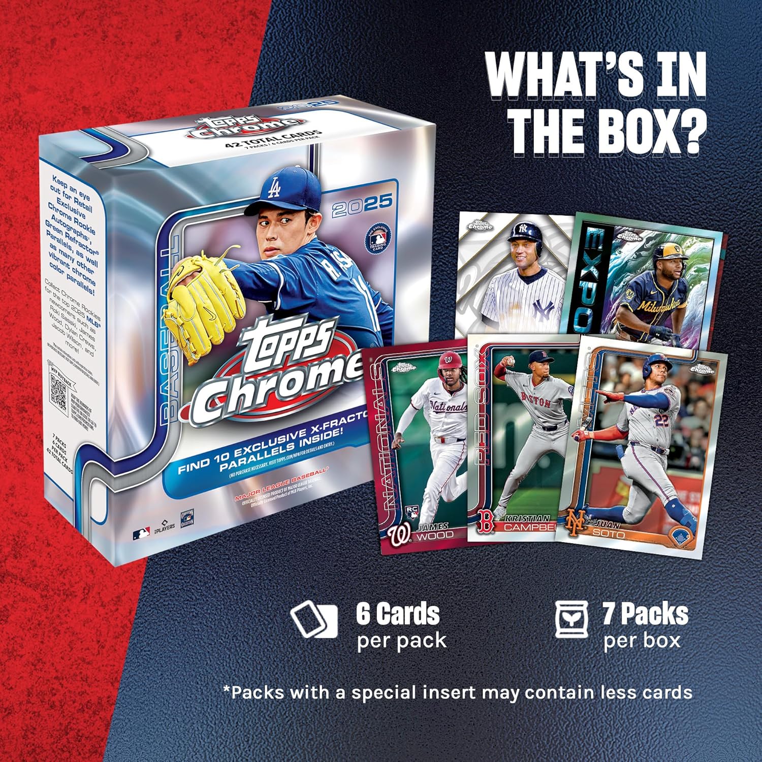 Topps 2025 Chrome Baseball - Mega Box (Factory Sealed)