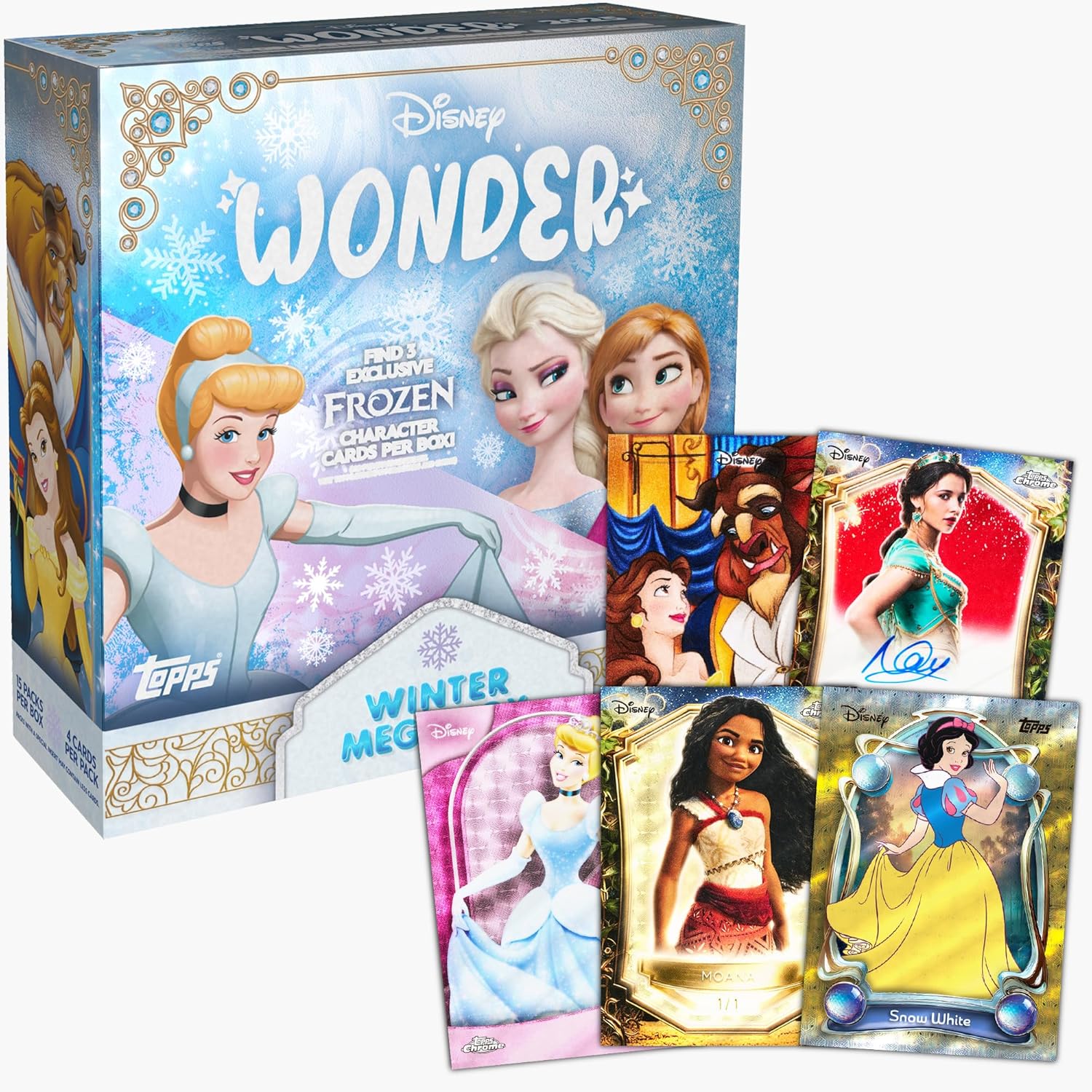 Topps 2025 Disney Wonder Trading Card Winter Mega Box