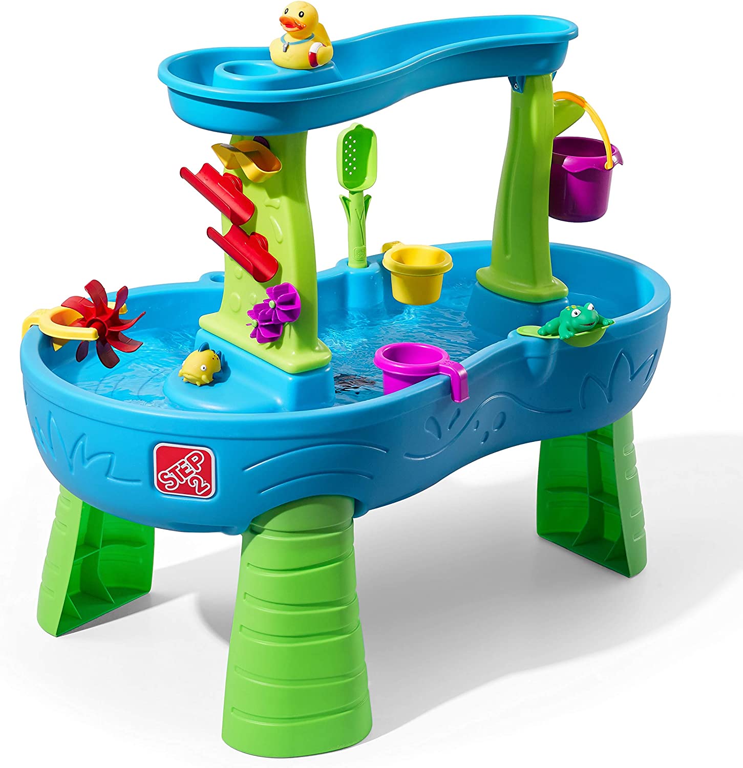 Step2 Rain Showers Splash Pond Water Table | Kids Water Play Table with 13Pc set