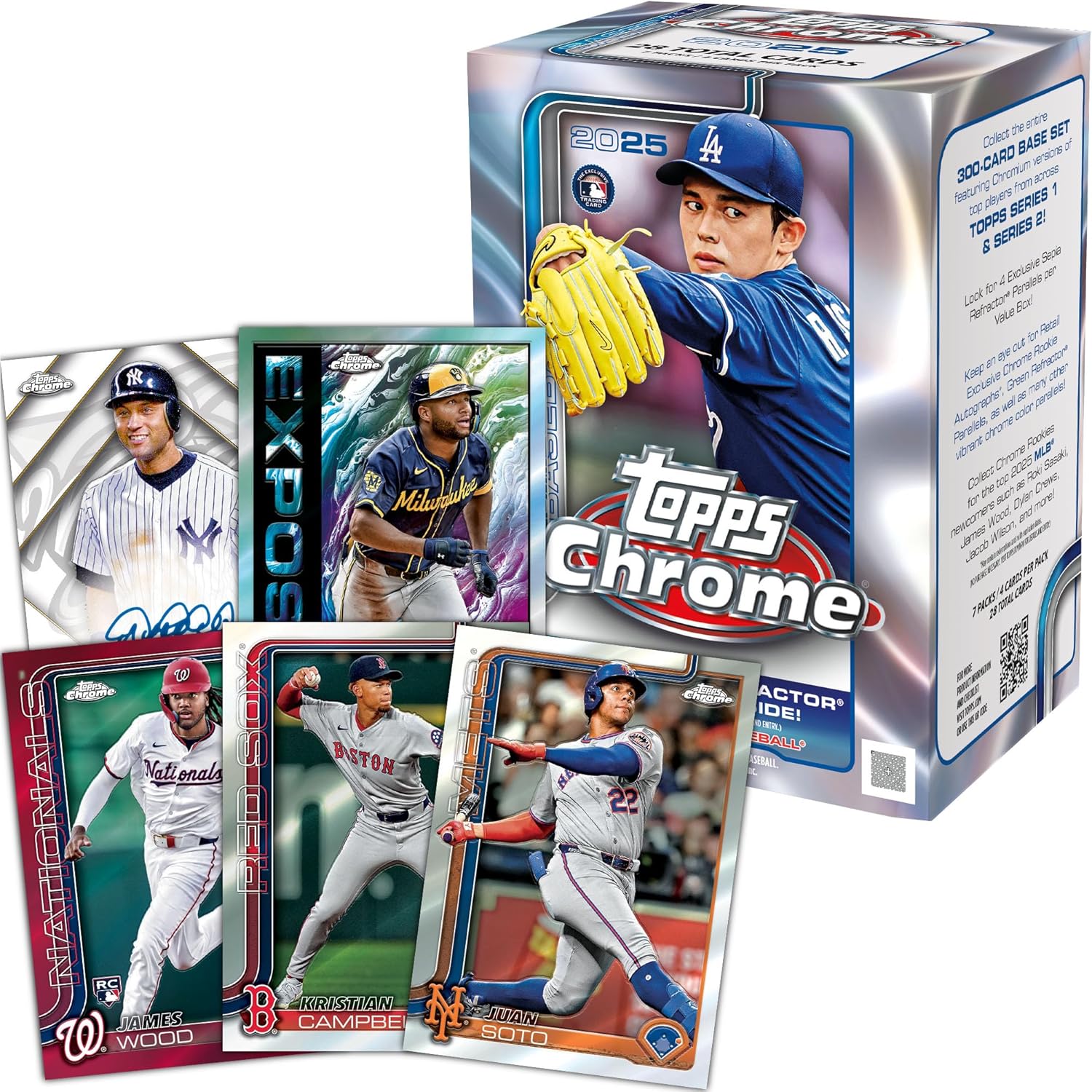 Topps 2025 MLB Chrome Baseball Trading Card Value Box