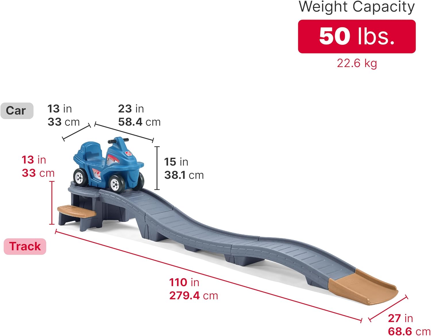 Step2 Up & Down Roller Coaster Ride-On