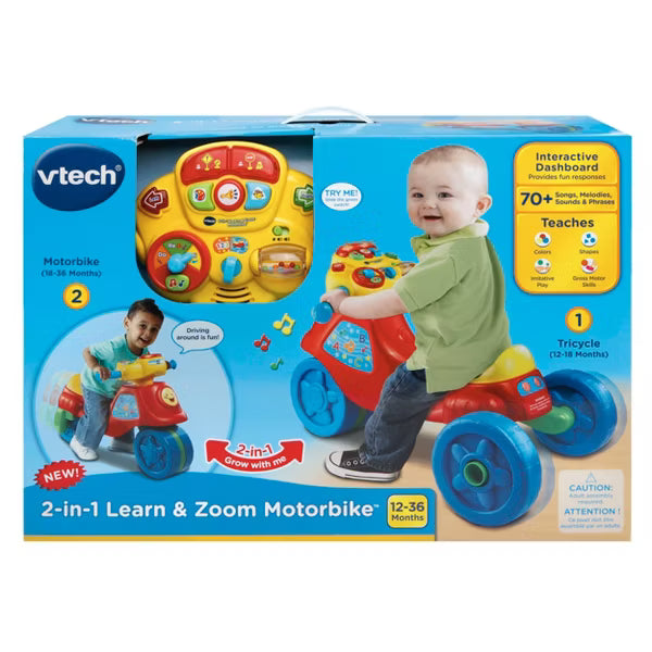 VTech 2-in-1 Learn & Zoom Motorbike for kids